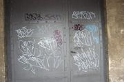 Graffiti Eingangstür