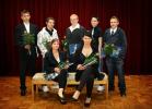 Klasse 8H: Melissa Niemann, Sabrina Wolff (sitzend von links); Marc Suhrbier, Alexander Diezel, Kevin Dreibrodt, Philipp Herbst, Tobias Oldenburg (stehend von links)