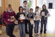 Gewinner im Ostergewinnspiel sind u. a.: Josefine Obst, Annemarie Schellin, Mark Kr&uuml;ger, Josephine Jende, Sarah Treffkorn und Tracy Becker (v. l.)