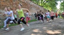 Start der M&auml;dchen der Klassen 7 bis 9 zum 6. Ciervisti-Lauf der Ganztagssekundarschule Ciervisti Zerbst.