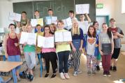 Klasse 6b nach der Zeugnis&uuml;bergabe 2014