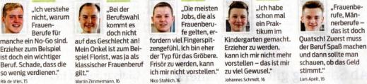 Meinungen zum Zukunftstag 2014