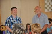 Schulleiter Franz K&ouml;ppe (r.) und der Koordinator f&uuml;r Ganztagsschularbeit Ralph Schammer begr&uuml;&szlig;ten die G&auml;ste und Sch&uuml;ler.