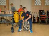 Die Percussion-Gruppe er&ouml;ffnete den Tag der offenen T&uuml;r.