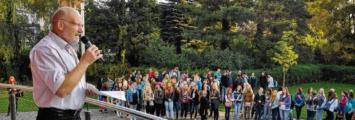 Sechseinhalb Jahre lang begrüßte Schulleiter Franz Köppe die Schüler und Lehrer zum Schuljahresbeginn oder auch zu vielen anderen Veranstaltungen.