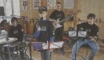 Die Band "Notenhunters" mit ihrem neuen S&auml;nger Pierre.