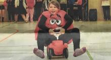 Das Programm der Faschingsparty war abwechslungsreich gestaltet. Neben Sackh&uuml;pfen und Stuhltanz stand auch ein Bobby-Car-Rennen auf dem Plan.