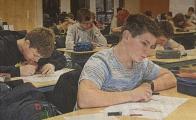 75 M&auml;dchen und Jungen stellten sich der internen Mathe-Olympiade der Ganztagsschule Ciervisti.