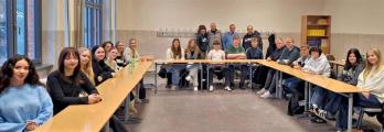 Die Sch&uuml;ler der 10a der Sekundarschule Ciervisti empfanden den Besuch der israelischen Familien Schiff und Gottschalk mit Zerbster Wurzeln als einen ganz besonderen Besuch.