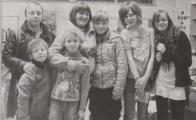 Auf Einladung des Vereins "Hilfe für Tschernobylkinder in Brjansk" weilte diese russische Familie in Reuden und besuchte die Ganztagsschule Ciervisti.