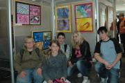 Künstler der Zukunft: Gestern wurde die Kunstausstellung der Ciervisti Ganztagsschule in der Sparkasse eröffnet.