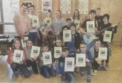 Alle Teilnehmer der 6. Talenteshow der Zerbster Sekundarschule "Ciervisti" erhielten Urkunden.